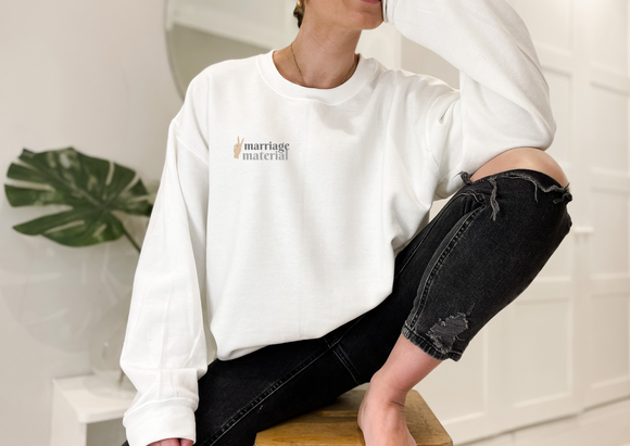 Marriage Material - Crewneck Sweatshirt